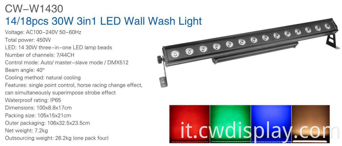 14pcs LED Wall Wash Light